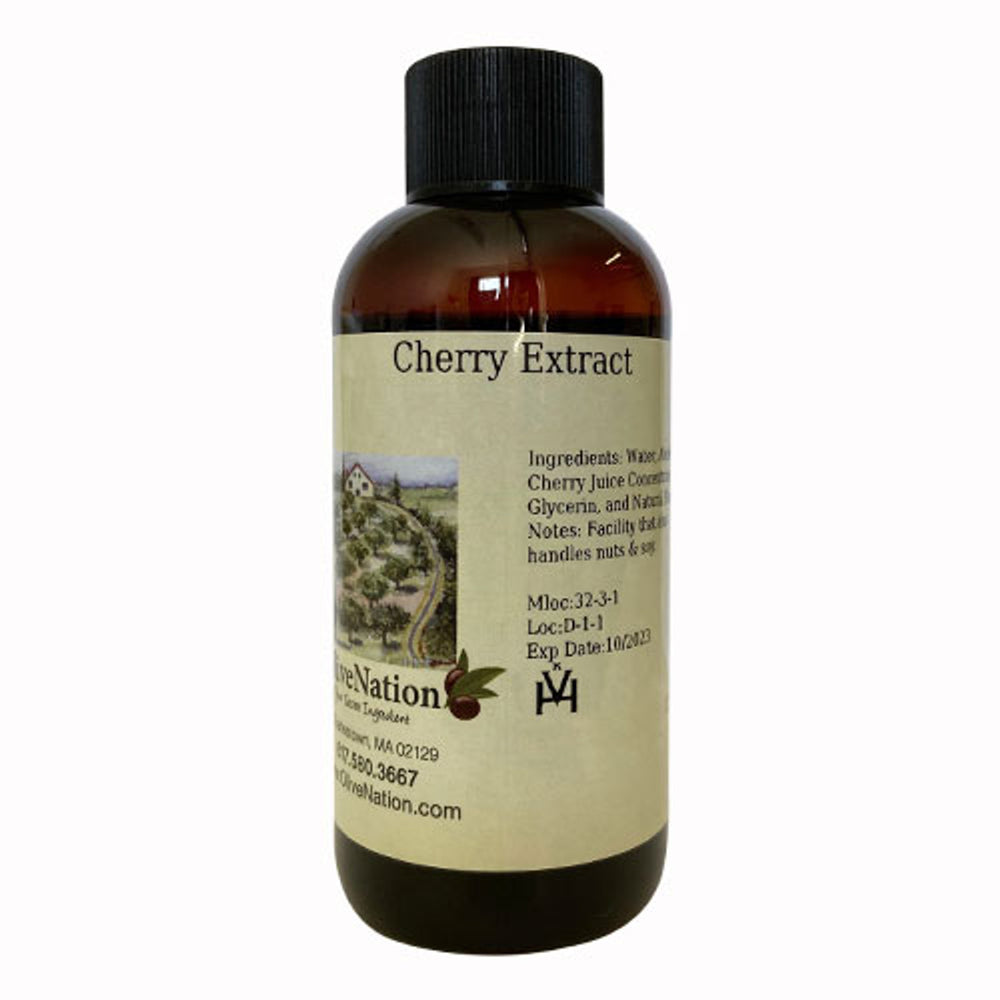 A bottle of cherry extract