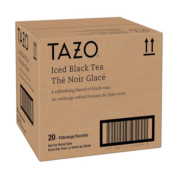 a box of Tazo Iced Black Tea