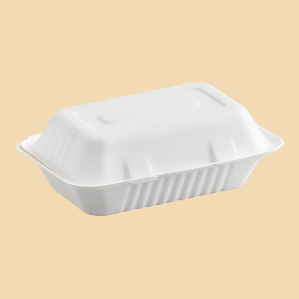 To Go Box White Clam