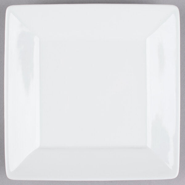 Tuxton 8-1/2" Bright White Square China Plate