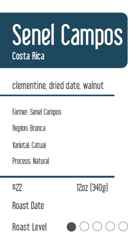15 pounds- Light Roast Drip Coffee (Senel Campos)