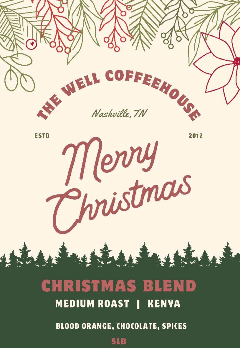 15 pounds - Light Roast Drip Coffee (Christmas Blend)