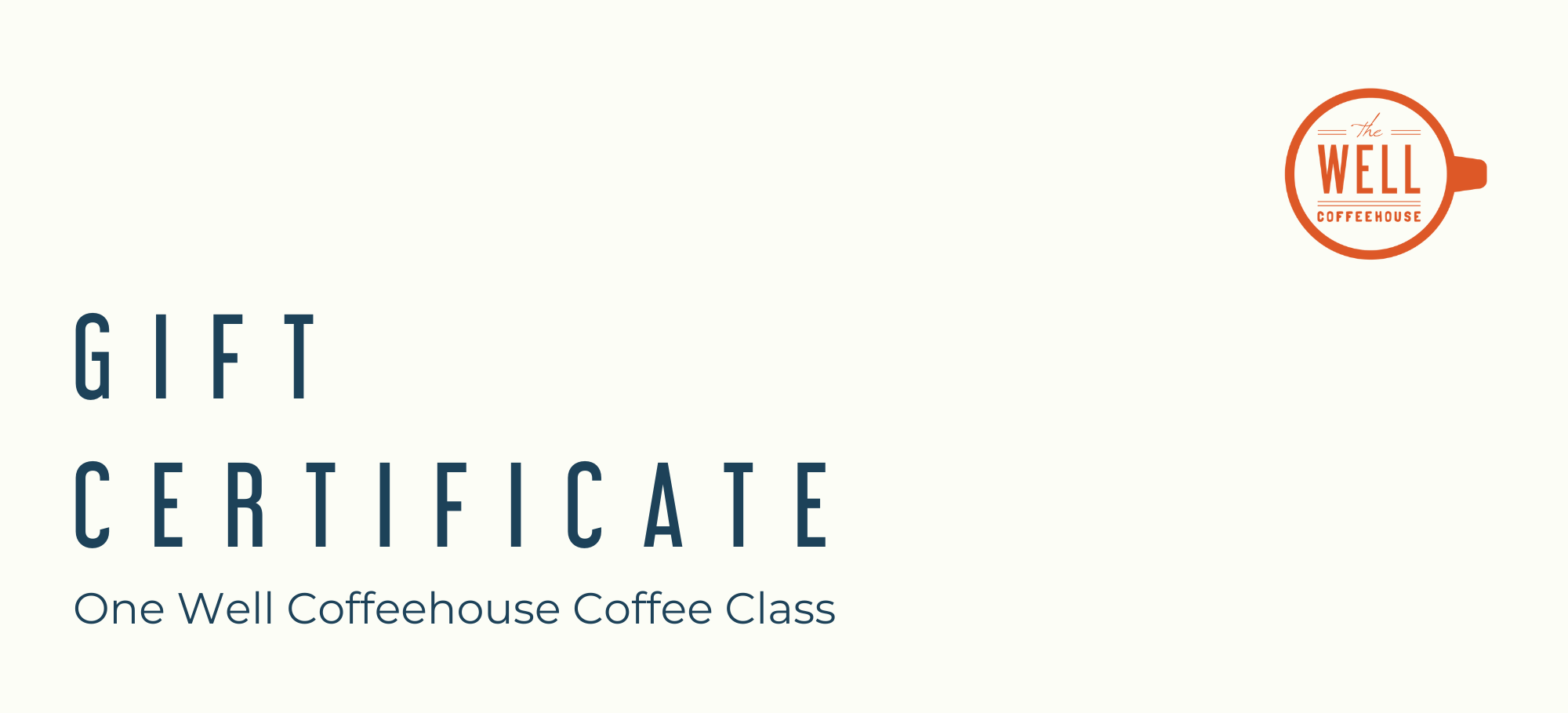 Coffee Class Gift Certificate (physical certificate)