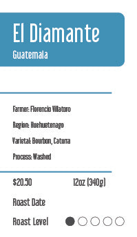 15 pounds - Light Roast Drip Coffee (El Diamante)