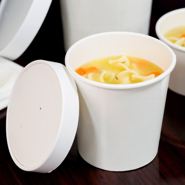 Soup Bowl & Vented Paper Lid - 16 oz