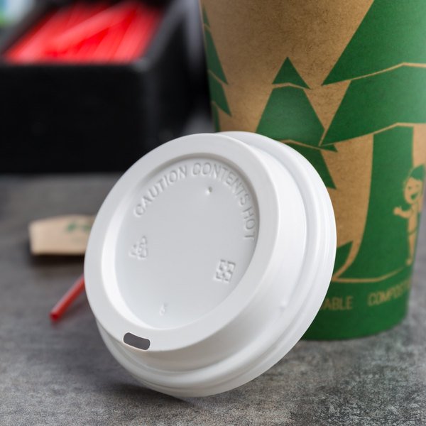 Hot White Lids - 8oz